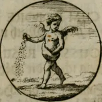 An illustration from Devises et emblemes anciennes & modernes, tirées des plus celebres auteurs, oder, Emblematische Gemüths-Vergnügung : bey Betrachtung siben hundert und funffzehen der curieusesten und ergötzlichen Sinn-Bildern, mit ihren zuständigen teutsch-lateinisch-französisch- und italianischen Beyschrifften (1695)