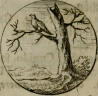 An illustration from Devises et emblemes anciennes & modernes, tirées des plus celebres auteurs, oder, Emblematische Gemüths-Vergnügung : bey Betrachtung siben hundert und funffzehen der curieusesten und ergötzlichen Sinn-Bildern, mit ihren zuständigen teutsch-lateinisch-französisch- und italianischen Beyschrifften (1695)