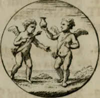 An illustration from Devises et emblemes anciennes & modernes, tirées des plus celebres auteurs, oder, Emblematische Gemüths-Vergnügung : bey Betrachtung siben hundert und funffzehen der curieusesten und ergötzlichen Sinn-Bildern, mit ihren zuständigen teutsch-lateinisch-französisch- und italianischen Beyschrifften (1695)