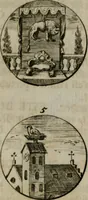 An illustration from Devises et emblemes anciennes & modernes, tirées des plus celebres auteurs, oder, Emblematische Gemüths-Vergnügung : bey Betrachtung siben hundert und funffzehen der curieusesten und ergötzlichen Sinn-Bildern, mit ihren zuständigen teutsch-lateinisch-französisch- und italianischen Beyschrifften (1695)