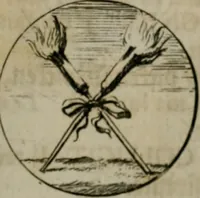 An illustration from Devises et emblemes anciennes & modernes, tirées des plus celebres auteurs, oder, Emblematische Gemüths-Vergnügung : bey Betrachtung siben hundert und funffzehen der curieusesten und ergötzlichen Sinn-Bildern, mit ihren zuständigen teutsch-lateinisch-französisch- und italianischen Beyschrifften (1695)