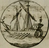 An illustration from Devises et emblemes anciennes & modernes, tirées des plus celebres auteurs, oder, Emblematische Gemüths-Vergnügung : bey Betrachtung siben hundert und funffzehen der curieusesten und ergötzlichen Sinn-Bildern, mit ihren zuständigen teutsch-lateinisch-französisch- und italianischen Beyschrifften (1695)