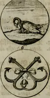 An illustration from Devises et emblemes anciennes & modernes, tirées des plus celebres auteurs, oder, Emblematische Gemüths-Vergnügung : bey Betrachtung siben hundert und funffzehen der curieusesten und ergötzlichen Sinn-Bildern, mit ihren zuständigen teutsch-lateinisch-französisch- und italianischen Beyschrifften (1695)