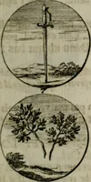 An illustration from Devises et emblemes anciennes & modernes, tirées des plus celebres auteurs, oder, Emblematische Gemüths-Vergnügung : bey Betrachtung siben hundert und funffzehen der curieusesten und ergötzlichen Sinn-Bildern, mit ihren zuständigen teutsch-lateinisch-französisch- und italianischen Beyschrifften (1695)