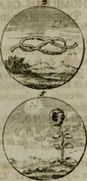 An illustration from Devises et emblemes anciennes & modernes, tirées des plus celebres auteurs, oder, Emblematische Gemüths-Vergnügung : bey Betrachtung siben hundert und funffzehen der curieusesten und ergötzlichen Sinn-Bildern, mit ihren zuständigen teutsch-lateinisch-französisch- und italianischen Beyschrifften (1695)