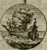 An illustration from Devises et emblemes anciennes & modernes, tirées des plus celebres auteurs, oder, Emblematische Gemüths-Vergnügung : bey Betrachtung siben hundert und funffzehen der curieusesten und ergötzlichen Sinn-Bildern, mit ihren zuständigen teutsch-lateinisch-französisch- und italianischen Beyschrifften (1695)