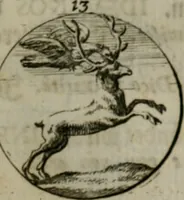 An illustration from Devises et emblemes anciennes & modernes, tirées des plus celebres auteurs, oder, Emblematische Gemüths-Vergnügung : bey Betrachtung siben hundert und funffzehen der curieusesten und ergötzlichen Sinn-Bildern, mit ihren zuständigen teutsch-lateinisch-französisch- und italianischen Beyschrifften (1695)