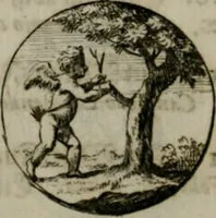 An illustration from Devises et emblemes anciennes & modernes, tirées des plus celebres auteurs, oder, Emblematische Gemüths-Vergnügung : bey Betrachtung siben hundert und funffzehen der curieusesten und ergötzlichen Sinn-Bildern, mit ihren zuständigen teutsch-lateinisch-französisch- und italianischen Beyschrifften (1695)