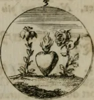 An illustration from Devises et emblemes anciennes & modernes, tirées des plus celebres auteurs, oder, Emblematische Gemüths-Vergnügung : bey Betrachtung siben hundert und funffzehen der curieusesten und ergötzlichen Sinn-Bildern, mit ihren zuständigen teutsch-lateinisch-französisch- und italianischen Beyschrifften (1695)