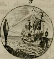 An illustration from Devises et emblemes anciennes & modernes, tirées des plus celebres auteurs, oder, Emblematische Gemüths-Vergnügung : bey Betrachtung siben hundert und funffzehen der curieusesten und ergötzlichen Sinn-Bildern, mit ihren zuständigen teutsch-lateinisch-französisch- und italianischen Beyschrifften (1695)
