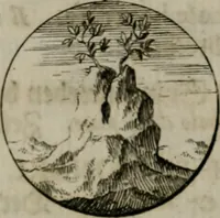 An illustration from Devises et emblemes anciennes & modernes, tirées des plus celebres auteurs, oder, Emblematische Gemüths-Vergnügung : bey Betrachtung siben hundert und funffzehen der curieusesten und ergötzlichen Sinn-Bildern, mit ihren zuständigen teutsch-lateinisch-französisch- und italianischen Beyschrifften (1695)