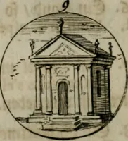 An illustration from Devises et emblemes anciennes & modernes, tirées des plus celebres auteurs, oder, Emblematische Gemüths-Vergnügung : bey Betrachtung siben hundert und funffzehen der curieusesten und ergötzlichen Sinn-Bildern, mit ihren zuständigen teutsch-lateinisch-französisch- und italianischen Beyschrifften (1695)
