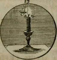 An illustration from Devises et emblemes anciennes & modernes, tirées des plus celebres auteurs, oder, Emblematische Gemüths-Vergnügung : bey Betrachtung siben hundert und funffzehen der curieusesten und ergötzlichen Sinn-Bildern, mit ihren zuständigen teutsch-lateinisch-französisch- und italianischen Beyschrifften (1695)