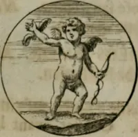 An illustration from Devises et emblemes anciennes & modernes, tirées des plus celebres auteurs, oder, Emblematische Gemüths-Vergnügung : bey Betrachtung siben hundert und funffzehen der curieusesten und ergötzlichen Sinn-Bildern, mit ihren zuständigen teutsch-lateinisch-französisch- und italianischen Beyschrifften (1695)