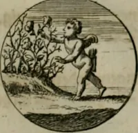 An illustration from Devises et emblemes anciennes & modernes, tirées des plus celebres auteurs, oder, Emblematische Gemüths-Vergnügung : bey Betrachtung siben hundert und funffzehen der curieusesten und ergötzlichen Sinn-Bildern, mit ihren zuständigen teutsch-lateinisch-französisch- und italianischen Beyschrifften (1695)