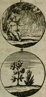An illustration from Devises et emblemes anciennes & modernes, tirées des plus celebres auteurs, oder, Emblematische Gemüths-Vergnügung : bey Betrachtung siben hundert und funffzehen der curieusesten und ergötzlichen Sinn-Bildern, mit ihren zuständigen teutsch-lateinisch-französisch- und italianischen Beyschrifften (1695)