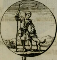 An illustration from Devises et emblemes anciennes & modernes, tirées des plus celebres auteurs, oder, Emblematische Gemüths-Vergnügung : bey Betrachtung siben hundert und funffzehen der curieusesten und ergötzlichen Sinn-Bildern, mit ihren zuständigen teutsch-lateinisch-französisch- und italianischen Beyschrifften (1695)
