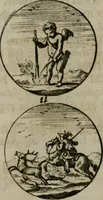 An illustration from Devises et emblemes anciennes & modernes, tirées des plus celebres auteurs, oder, Emblematische Gemüths-Vergnügung : bey Betrachtung siben hundert und funffzehen der curieusesten und ergötzlichen Sinn-Bildern, mit ihren zuständigen teutsch-lateinisch-französisch- und italianischen Beyschrifften (1695)