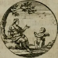 An illustration from Devises et emblemes anciennes & modernes, tirées des plus celebres auteurs, oder, Emblematische Gemüths-Vergnügung : bey Betrachtung siben hundert und funffzehen der curieusesten und ergötzlichen Sinn-Bildern, mit ihren zuständigen teutsch-lateinisch-französisch- und italianischen Beyschrifften (1695)