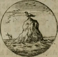 An illustration from Devises et emblemes anciennes & modernes, tirées des plus celebres auteurs, oder, Emblematische Gemüths-Vergnügung : bey Betrachtung siben hundert und funffzehen der curieusesten und ergötzlichen Sinn-Bildern, mit ihren zuständigen teutsch-lateinisch-französisch- und italianischen Beyschrifften (1695)