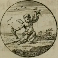 An illustration from Devises et emblemes anciennes & modernes, tirées des plus celebres auteurs, oder, Emblematische Gemüths-Vergnügung : bey Betrachtung siben hundert und funffzehen der curieusesten und ergötzlichen Sinn-Bildern, mit ihren zuständigen teutsch-lateinisch-französisch- und italianischen Beyschrifften (1695)
