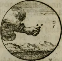 An illustration from Devises et emblemes anciennes & modernes, tirées des plus celebres auteurs, oder, Emblematische Gemüths-Vergnügung : bey Betrachtung siben hundert und funffzehen der curieusesten und ergötzlichen Sinn-Bildern, mit ihren zuständigen teutsch-lateinisch-französisch- und italianischen Beyschrifften (1695)