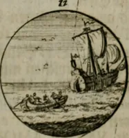 An illustration from Devises et emblemes anciennes & modernes, tirées des plus celebres auteurs, oder, Emblematische Gemüths-Vergnügung : bey Betrachtung siben hundert und funffzehen der curieusesten und ergötzlichen Sinn-Bildern, mit ihren zuständigen teutsch-lateinisch-französisch- und italianischen Beyschrifften (1695)