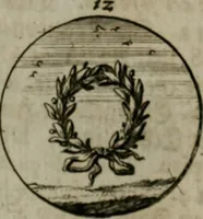An illustration from Devises et emblemes anciennes & modernes, tirées des plus celebres auteurs, oder, Emblematische Gemüths-Vergnügung : bey Betrachtung siben hundert und funffzehen der curieusesten und ergötzlichen Sinn-Bildern, mit ihren zuständigen teutsch-lateinisch-französisch- und italianischen Beyschrifften (1695)