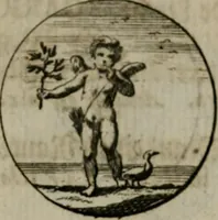 An illustration from Devises et emblemes anciennes & modernes, tirées des plus celebres auteurs, oder, Emblematische Gemüths-Vergnügung : bey Betrachtung siben hundert und funffzehen der curieusesten und ergötzlichen Sinn-Bildern, mit ihren zuständigen teutsch-lateinisch-französisch- und italianischen Beyschrifften (1695)