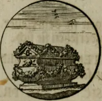 An illustration from Devises et emblemes anciennes & modernes, tirées des plus celebres auteurs, oder, Emblematische Gemüths-Vergnügung : bey Betrachtung siben hundert und funffzehen der curieusesten und ergötzlichen Sinn-Bildern, mit ihren zuständigen teutsch-lateinisch-französisch- und italianischen Beyschrifften (1695)