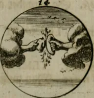 An illustration from Devises et emblemes anciennes & modernes, tirées des plus celebres auteurs, oder, Emblematische Gemüths-Vergnügung : bey Betrachtung siben hundert und funffzehen der curieusesten und ergötzlichen Sinn-Bildern, mit ihren zuständigen teutsch-lateinisch-französisch- und italianischen Beyschrifften (1695)