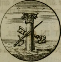 An illustration from Devises et emblemes anciennes & modernes, tirées des plus celebres auteurs, oder, Emblematische Gemüths-Vergnügung : bey Betrachtung siben hundert und funffzehen der curieusesten und ergötzlichen Sinn-Bildern, mit ihren zuständigen teutsch-lateinisch-französisch- und italianischen Beyschrifften (1695)
