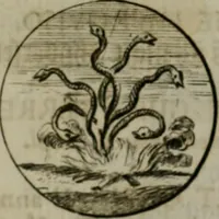 An illustration from Devises et emblemes anciennes & modernes, tirées des plus celebres auteurs, oder, Emblematische Gemüths-Vergnügung : bey Betrachtung siben hundert und funffzehen der curieusesten und ergötzlichen Sinn-Bildern, mit ihren zuständigen teutsch-lateinisch-französisch- und italianischen Beyschrifften (1695)
