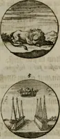 An illustration from Devises et emblemes anciennes & modernes, tirées des plus celebres auteurs, oder, Emblematische Gemüths-Vergnügung : bey Betrachtung siben hundert und funffzehen der curieusesten und ergötzlichen Sinn-Bildern, mit ihren zuständigen teutsch-lateinisch-französisch- und italianischen Beyschrifften (1695)