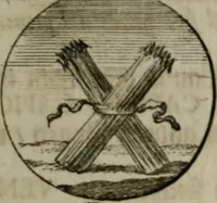 An illustration from Devises et emblemes anciennes & modernes, tirées des plus celebres auteurs, oder, Emblematische Gemüths-Vergnügung : bey Betrachtung siben hundert und funffzehen der curieusesten und ergötzlichen Sinn-Bildern, mit ihren zuständigen teutsch-lateinisch-französisch- und italianischen Beyschrifften (1695)