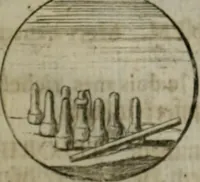 An illustration from Devises et emblemes anciennes & modernes, tirées des plus celebres auteurs, oder, Emblematische Gemüths-Vergnügung : bey Betrachtung siben hundert und funffzehen der curieusesten und ergötzlichen Sinn-Bildern, mit ihren zuständigen teutsch-lateinisch-französisch- und italianischen Beyschrifften (1695)