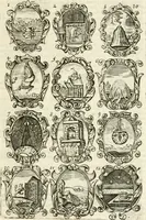 An illustration from Devises et emblemes anciennes et modernes, tirées des plus celebres auteurs : avec plusieurs autres nouvellem[en]t inventées et mises en latin, en francois, en espagnol, en italien, en anglois, en flamand et en allemand (1712)