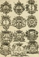 Picture 4 of 53 from Devises et emblemes anciennes et modernes, tirées des plus celebres auteurs : avec plusieurs autres nouvellem[en]t inventées et mises en latin, en francois, en espagnol, en italien, en anglois, en flamand et en allemand (1712), leaf 8