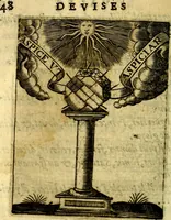 An illustration from Devises royales (1622)