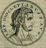 Picture 49 of 66 from De vita et moribus imperatorum Romanorum: excerpta ex libris Sexti Aurelii Victoris, à Caesare Augusto usque ad Theodosium imperatorem. Andreas Schottus compositis tribus M.SS. cum Vett. vulgatis emendabat; scholiis & veris iconibus ex antiquis numismatis delineatis illustrabat. Quibus accesserunt & Eliae Vineti notae (1669), leaf 100