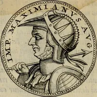 Picture 50 of 66 from De vita et moribus imperatorum Romanorum: excerpta ex libris Sexti Aurelii Victoris, à Caesare Augusto usque ad Theodosium imperatorem. Andreas Schottus compositis tribus M.SS. cum Vett. vulgatis emendabat; scholiis & veris iconibus ex antiquis numismatis delineatis illustrabat. Quibus accesserunt & Eliae Vineti notae (1669), leaf 101