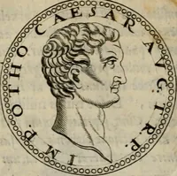 Picture 10 of 66 from De vita et moribus imperatorum Romanorum: excerpta ex libris Sexti Aurelii Victoris, à Caesare Augusto usque ad Theodosium imperatorem. Andreas Schottus compositis tribus M.SS. cum Vett. vulgatis emendabat; scholiis & veris iconibus ex antiquis numismatis delineatis illustrabat. Quibus accesserunt & Eliae Vineti notae (1669), leaf 49