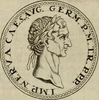 Picture 15 of 66 from De vita et moribus imperatorum Romanorum: excerpta ex libris Sexti Aurelii Victoris, à Caesare Augusto usque ad Theodosium imperatorem. Andreas Schottus compositis tribus M.SS. cum Vett. vulgatis emendabat; scholiis & veris iconibus ex antiquis numismatis delineatis illustrabat. Quibus accesserunt & Eliae Vineti notae (1669), leaf 61