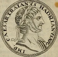 Picture 17 of 66 from De vita et moribus imperatorum Romanorum: excerpta ex libris Sexti Aurelii Victoris, à Caesare Augusto usque ad Theodosium imperatorem. Andreas Schottus compositis tribus M.SS. cum Vett. vulgatis emendabat; scholiis & veris iconibus ex antiquis numismatis delineatis illustrabat. Quibus accesserunt & Eliae Vineti notae (1669), leaf 67