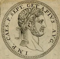 Picture 27 of 66 from De vita et moribus imperatorum Romanorum: excerpta ex libris Sexti Aurelii Victoris, à Caesare Augusto usque ad Theodosium imperatorem. Andreas Schottus compositis tribus M.SS. cum Vett. vulgatis emendabat; scholiis & veris iconibus ex antiquis numismatis delineatis illustrabat. Quibus accesserunt & Eliae Vineti notae (1669), leaf 81