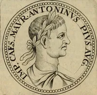 Picture 29 of 66 from De vita et moribus imperatorum Romanorum: excerpta ex libris Sexti Aurelii Victoris, à Caesare Augusto usque ad Theodosium imperatorem. Andreas Schottus compositis tribus M.SS. cum Vett. vulgatis emendabat; scholiis & veris iconibus ex antiquis numismatis delineatis illustrabat. Quibus accesserunt & Eliae Vineti notae (1669), leaf 83