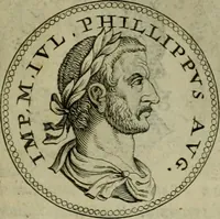 Picture 35 of 66 from De vita et moribus imperatorum Romanorum: excerpta ex libris Sexti Aurelii Victoris, à Caesare Augusto usque ad Theodosium imperatorem. Andreas Schottus compositis tribus M.SS. cum Vett. vulgatis emendabat; scholiis & veris iconibus ex antiquis numismatis delineatis illustrabat. Quibus accesserunt & Eliae Vineti notae (1669), leaf 88