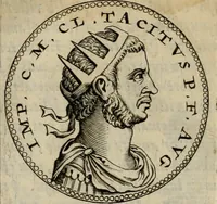 Picture 44 of 66 from De vita et moribus imperatorum Romanorum: excerpta ex libris Sexti Aurelii Victoris, à Caesare Augusto usque ad Theodosium imperatorem. Andreas Schottus compositis tribus M.SS. cum Vett. vulgatis emendabat; scholiis & veris iconibus ex antiquis numismatis delineatis illustrabat. Quibus accesserunt & Eliae Vineti notae (1669), leaf 97