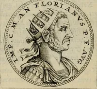 An illustration from De vita et moribus imperatorum Romanorum: excerpta ex libris Sexti Aurelii Victoris, à Caesare Augusto usque ad Theodosium imperatorem. Andreas Schottus compositis tribus M.SS. cum Vett. vulgatis emendabat; scholiis & veris iconibus ex antiquis numismatis delineatis illustrabat. Quibus accesserunt & Eliae Vineti notae (1669)