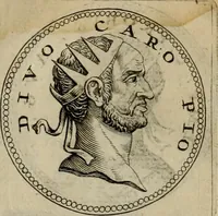 Picture 47 of 66 from De vita et moribus imperatorum Romanorum: excerpta ex libris Sexti Aurelii Victoris, à Caesare Augusto usque ad Theodosium imperatorem. Andreas Schottus compositis tribus M.SS. cum Vett. vulgatis emendabat; scholiis & veris iconibus ex antiquis numismatis delineatis illustrabat. Quibus accesserunt & Eliae Vineti notae (1669), leaf 99